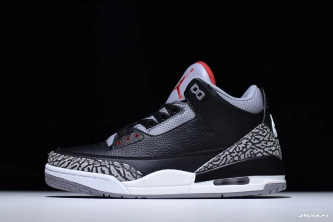 Black 3 Cement Air Jordan 854262-001 0909